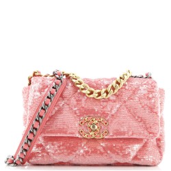 19 Flap Bag Quilted Sequins Medium