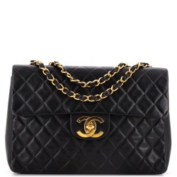 Vintage Classic Single Flap Bag Quilted Lambskin Maxi