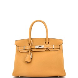 Birkin Handbag Natural Sable Togo with Palladium Hardware 30