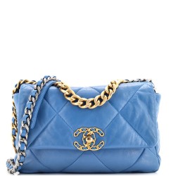 19 Flap Bag Quilted Leather Medium