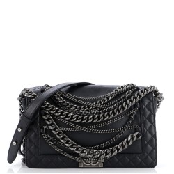 Boy Flap Bag Enchained Lambskin New Medium
