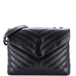 Loulou Shoulder Bag Matelasse Chevron Leather Medium