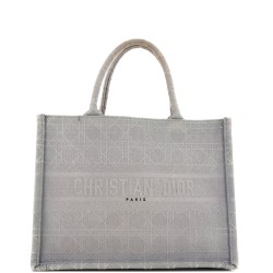 Book Tote Cannage Embroidered Canvas Medium