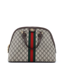 Ophidia Dome Top Handle Bag GG Coated Canvas Medium