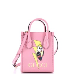 Vertical Tote Printed Leather Mini