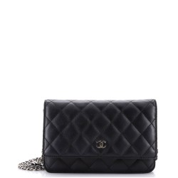 Wallet on Chain Quilted Lambskin