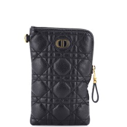 Caro Multifunctional Pouch Cannage Quilt Calfskin