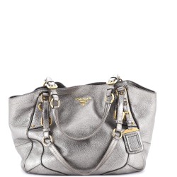 Buckle Strap Shoulder Bag Vitello Daino Medium