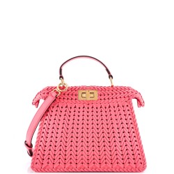 Peekaboo ISeeU Bag Woven Leather Small