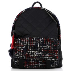 Astronaut Essentials Backpack Quilted Nylon with Tweed Medium