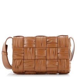 Cassette Crossbody Bag Maxi Intrecciato Plisse Leather