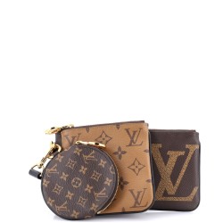 Trio Pouch Set Reverse Monogram Giant