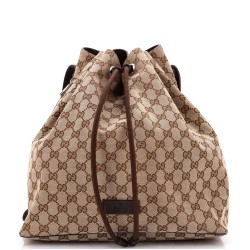 Drawstring Backpack GG Canvas Medium