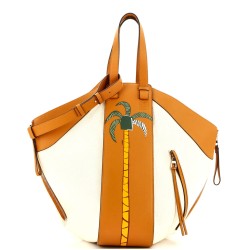 Ken Price Hammock Bag Printed Leather and Canvas Medium
