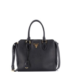 Convertible Open Tote Saffiano with Soft Calf Small