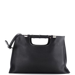 Bamboo Daily Tote Leather Wide
