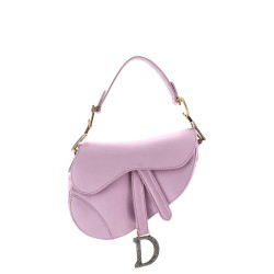 Saddle Handbag Satin with Crystals Mini