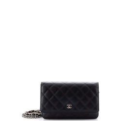 Wallet on Chain Quilted Lambskin