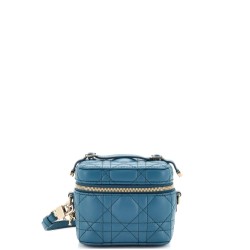 Lady Dior Vanity Case Cannage Quilt Lambskin Micro