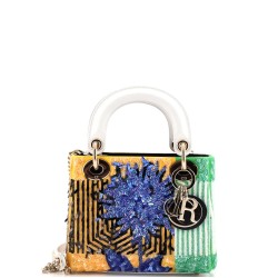 Lady Dior Chain Bag Flower Pop Embellished Sequin Mini