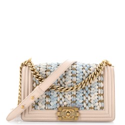 Boy Flap Bag Braided Tweed Old Medium