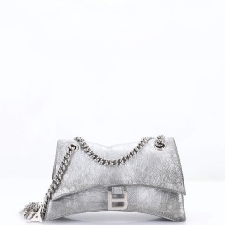 Crush Charm Chain Flap Bag Leather Small
