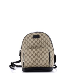 Zip Pocket Backpack GG Coated Canvas Small