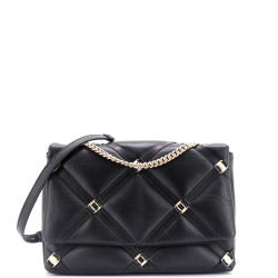 Vara Soft Studs Flap Bag Quilted Leather Small