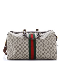 Ophidia Carry On Duffle Bag GG Coated Canvas Medium