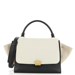 Trapeze Bag Leather with Canvas Medium