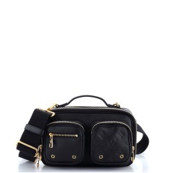 Utility Crossbody Bag Calfskin with Embossed Monogram Detail