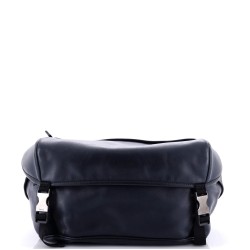 Double Buckle Flap Camera Bag Soft Calf Medium
