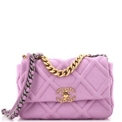19 Flap Bag Quilted Jersey Medium