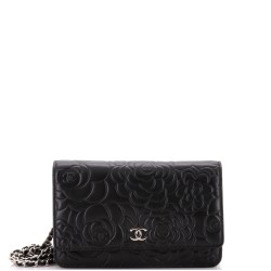 Wallet on Chain Camellia Lambskin