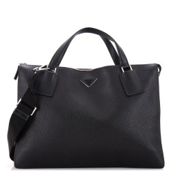 Logo Briefcase Leather Large