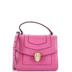 Serpenti Forever Top Handle Bag Leather Small