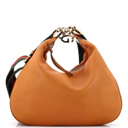 Attache Shoulder Bag Leather Medium