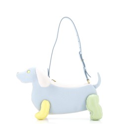 Hector Dog Baguette Shoulder Bag Leather