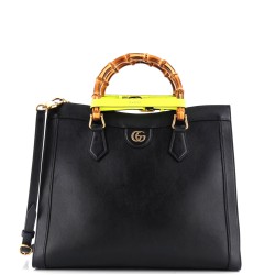 Diana NM Bamboo Handle Tote Leather Medium