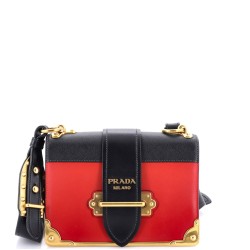 Cahier Crossbody Bag Crystal Embellished Leather Small