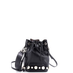 Mon Tresor Bucket Bag Embellished Leather Mini