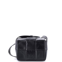 Cassette Crossbody Bag Maxi Intrecciato Leather Candy