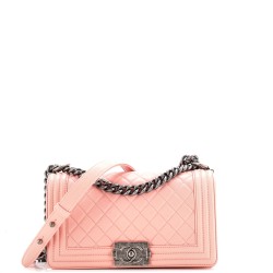 Boy Flap Bag Quilted Calfskin Old Medium
