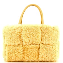 Arco Tote Intrecciato Shearling Small