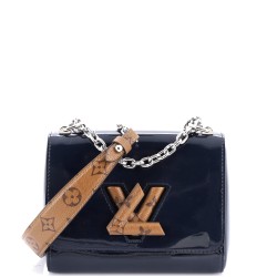 Twist Handbag Vernis with Monogram Canvas PM