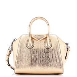 Antigona Bag Snakeskin Embossed Leather Mini