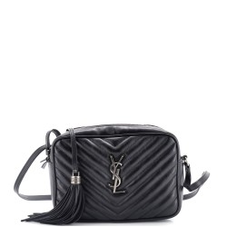 Lou Camera Bag Matelasse Chevron Leather Small