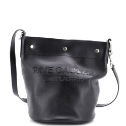 Rive Gauche Bucket Bag Debossed Leather