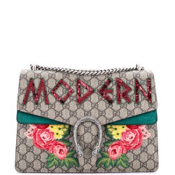 Dionysus Bag Embroidered GG Coated Canvas Medium