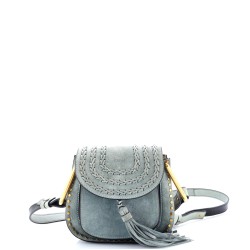 Hudson Handbag Whipstitch Suede Mini